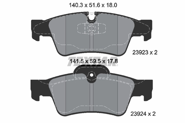 Brake Pad Set, disc brake 2392302