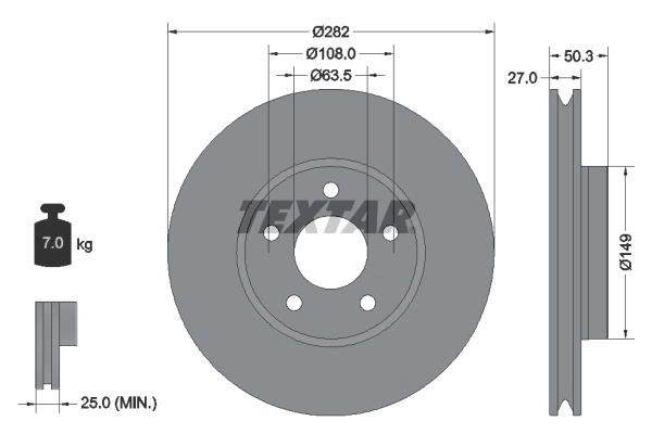 Brake Disc PRO+ 92303405