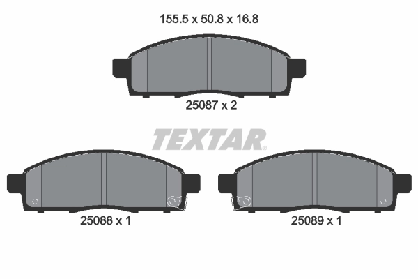 Brake Pad Set, disc brake 2508701