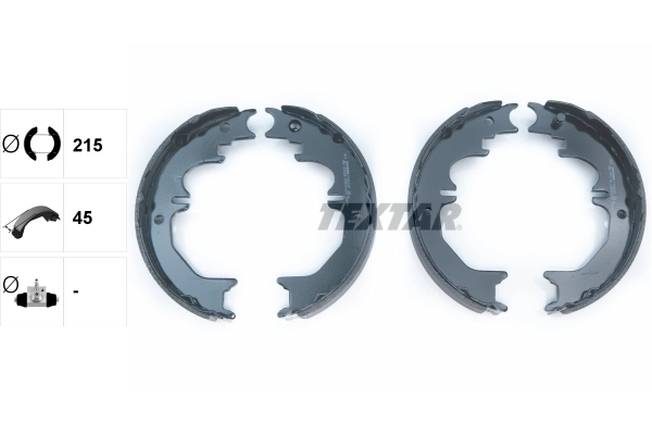 Brake Shoe Set, parking brake 91066100