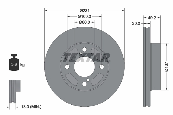 Brake Disc PRO 92314003
