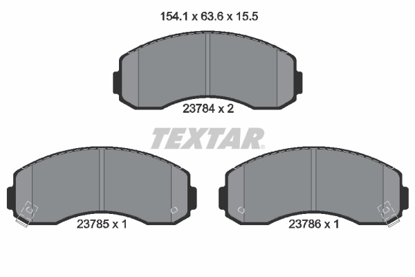 Brake Pad Set, disc brake 2378401