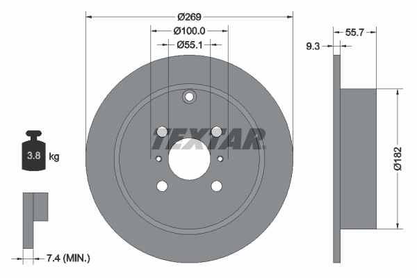 Brake Disc PRO 92126203