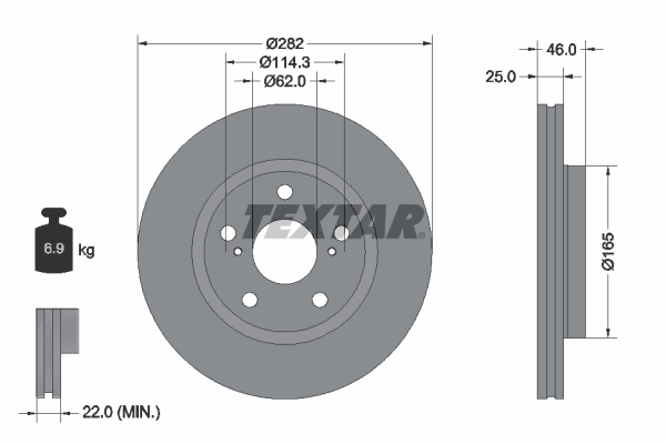 Brake Disc PRO 92341103
