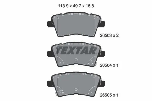 Brake Pad Set, disc brake Q+ 2650301