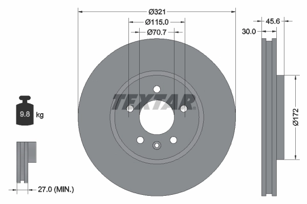 Brake Disc PRO 92256803