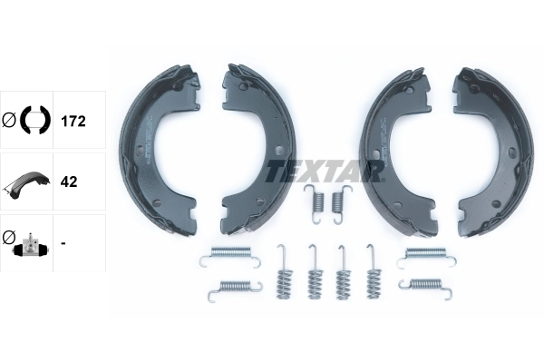 Brake Shoe Set, parking brake 91069000