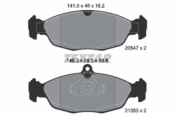 Brake Pad Set, disc brake Q+ 2054701