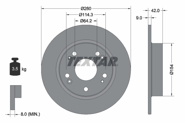 Brake Disc PRO 92164303