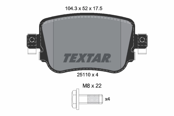 Brake Pad Set, disc brake Q+ 2511003