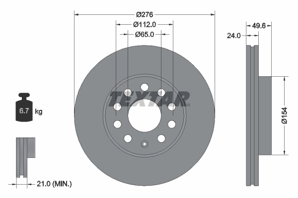 Brake Disc PRO+ 92271905