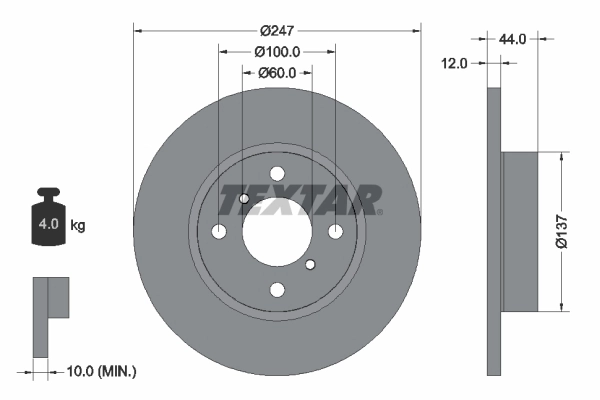 Brake Disc PRO 92110803