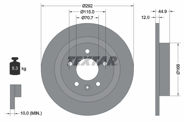 Brake Disc PRO 92205703