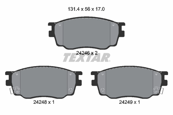 Brake Pad Set, disc brake 2424601