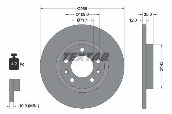Brake Disc PRO 92268003