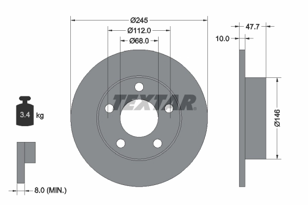 Brake Disc PRO 92088503