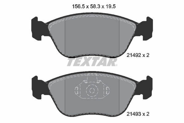 Brake Pad Set, disc brake Q+ 2149201