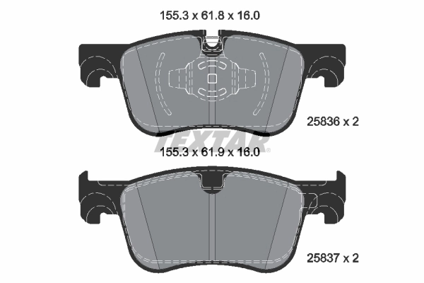 Brake Pad Set, disc brake 2583605