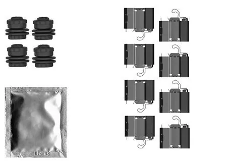 Accessory Kit, disc brake pad 82558300