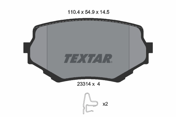Brake Pad Set, disc brake 2331401