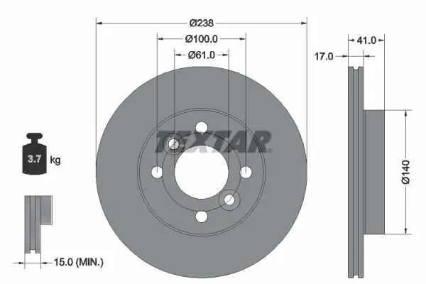 Brake Disc PRO 92350903