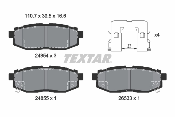 Brake Pad Set, disc brake Q+ 2485401
