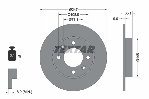 Brake Disc PRO 92111703