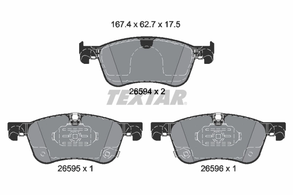 Brake Pad Set, disc brake 2659401
