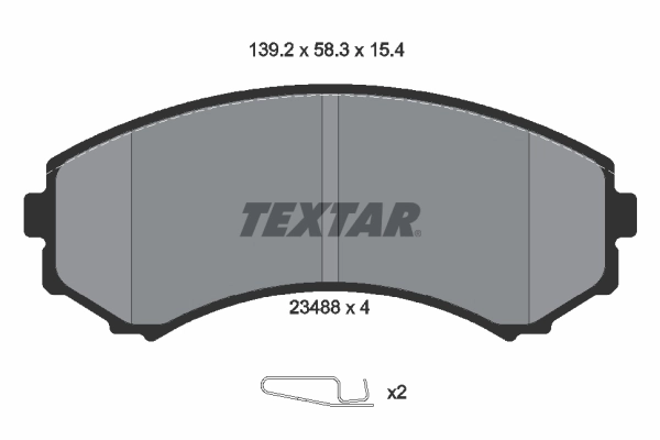 Brake Pad Set, disc brake 2348801