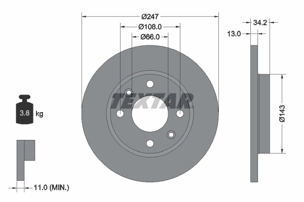 Brake Disc PRO 92092803