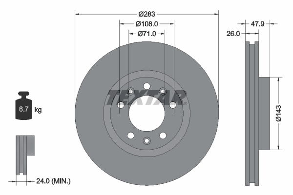 Brake Disc PRO 92267903