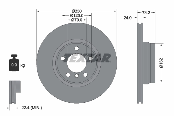 Brake Disc PRO+ 92242005