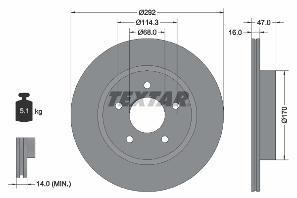 Brake Disc PRO 92278103