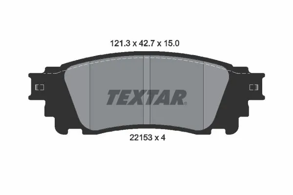 Brake Pad Set, disc brake 2215301