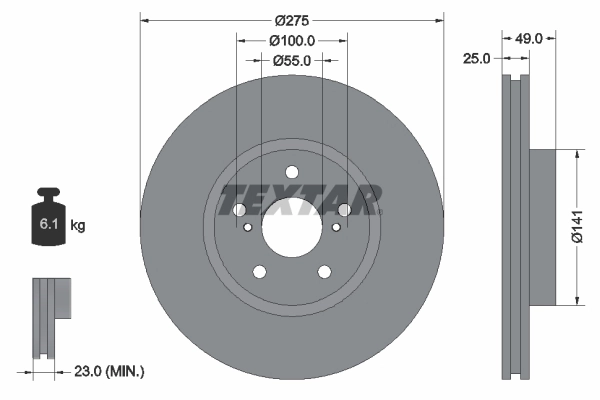 Brake Disc PRO 92173103