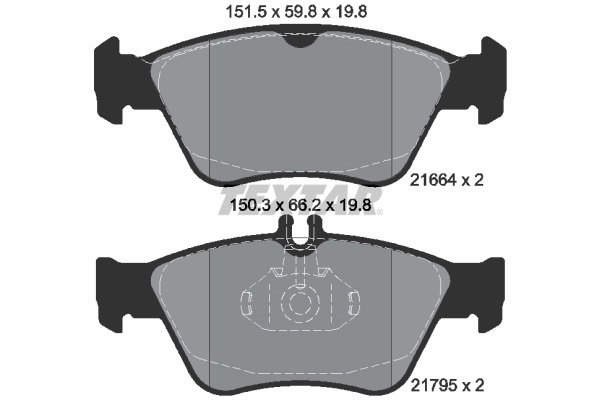 Brake Pad Set, disc brake Q+ 2166404