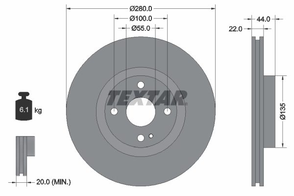 Brake Disc PRO 92301503
