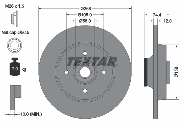 Brake Disc PRO 92168703