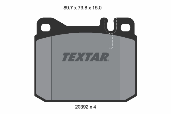 Brake Pad Set, disc brake Q+ 2039204
