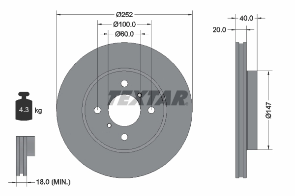 Brake Disc PRO 92292903
