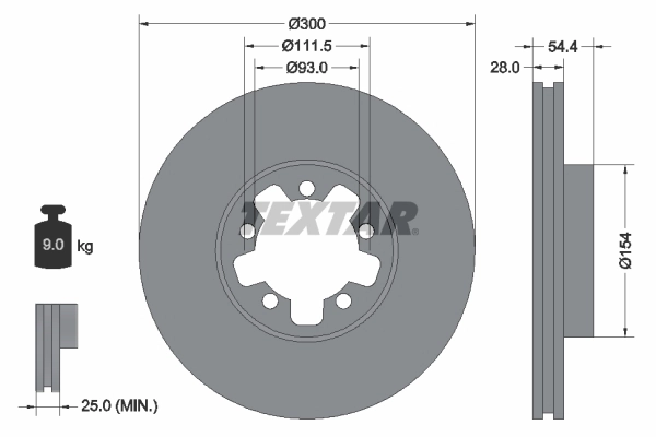 Brake Disc PRO 92151903