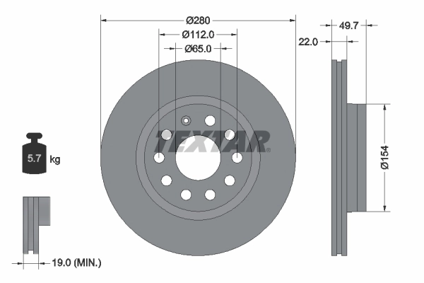 Brake Disc PRO+ 92120705