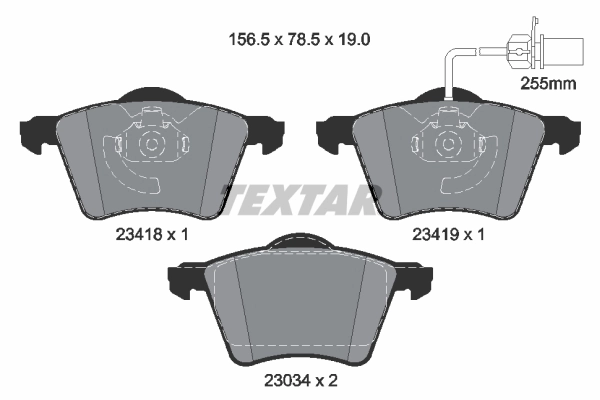 Brake Pad Set, disc brake Q+ 2341801