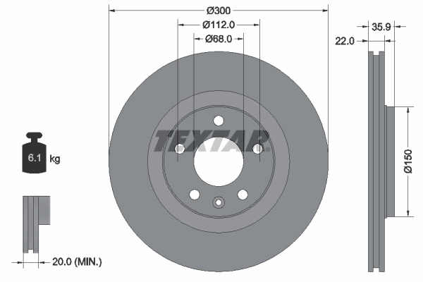 Brake Disc PRO 92137103