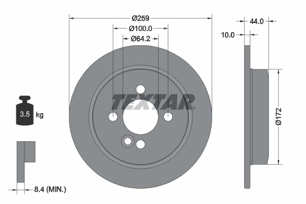 Brake Disc PRO 92175003