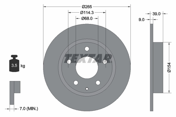 Brake Disc PRO 92267703