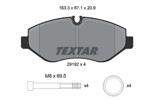 Brake Pad Set, disc brake Q+ 2919209