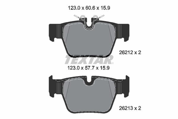 Brake Pad Set, disc brake Q+ 2621201