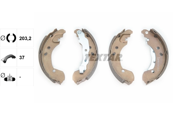 TEXTAR 91062600 Brake Shoe Set