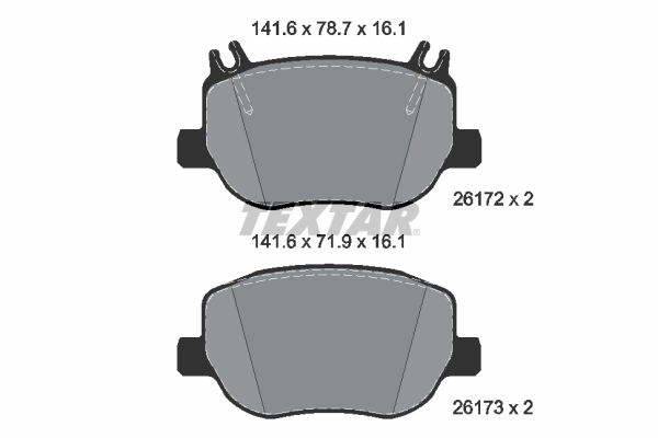 Brake Pad Set, disc brake Q+ 2617201